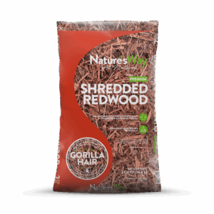 Nature’s Way Shredded Redwood Gorilla Hair Mulch